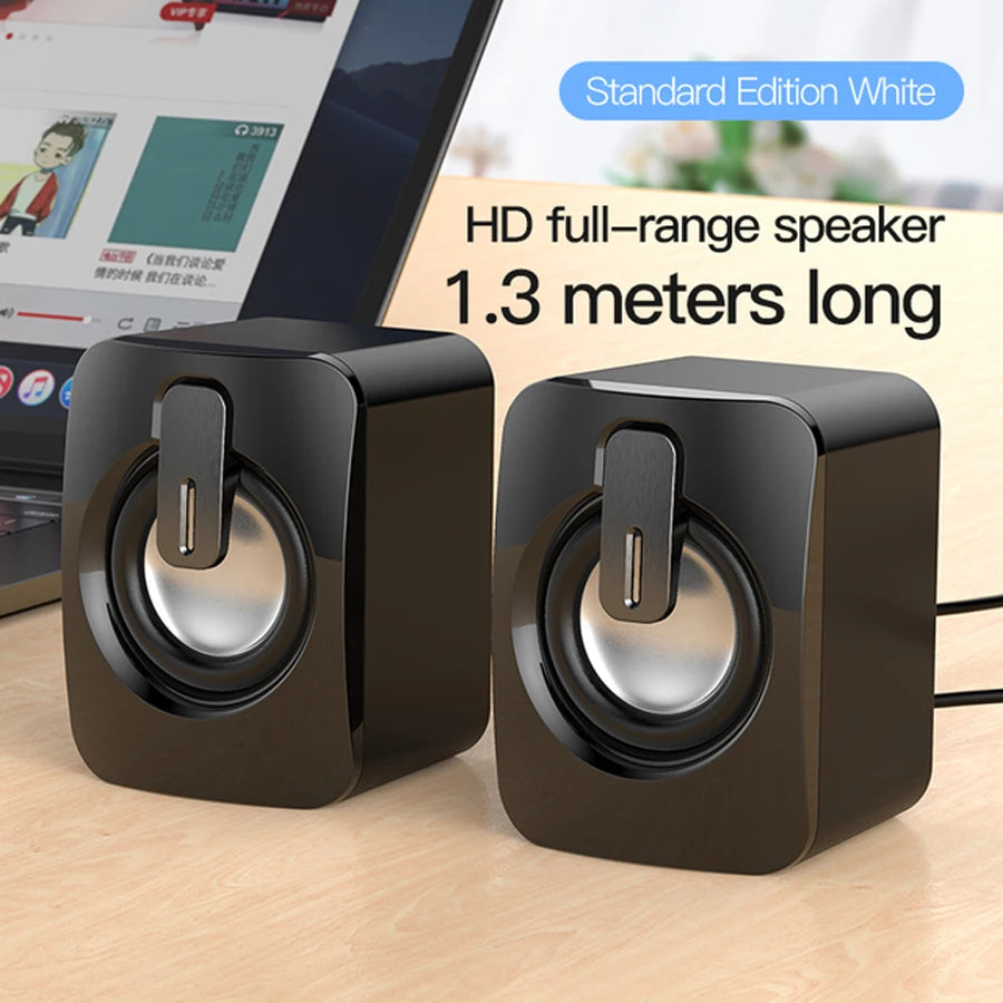 Computer Speaker for PC Laptop Desktop Caixa De Som Bluetooth Portable Sound Box Music Wireless Wire USB Mini Column Acoustics