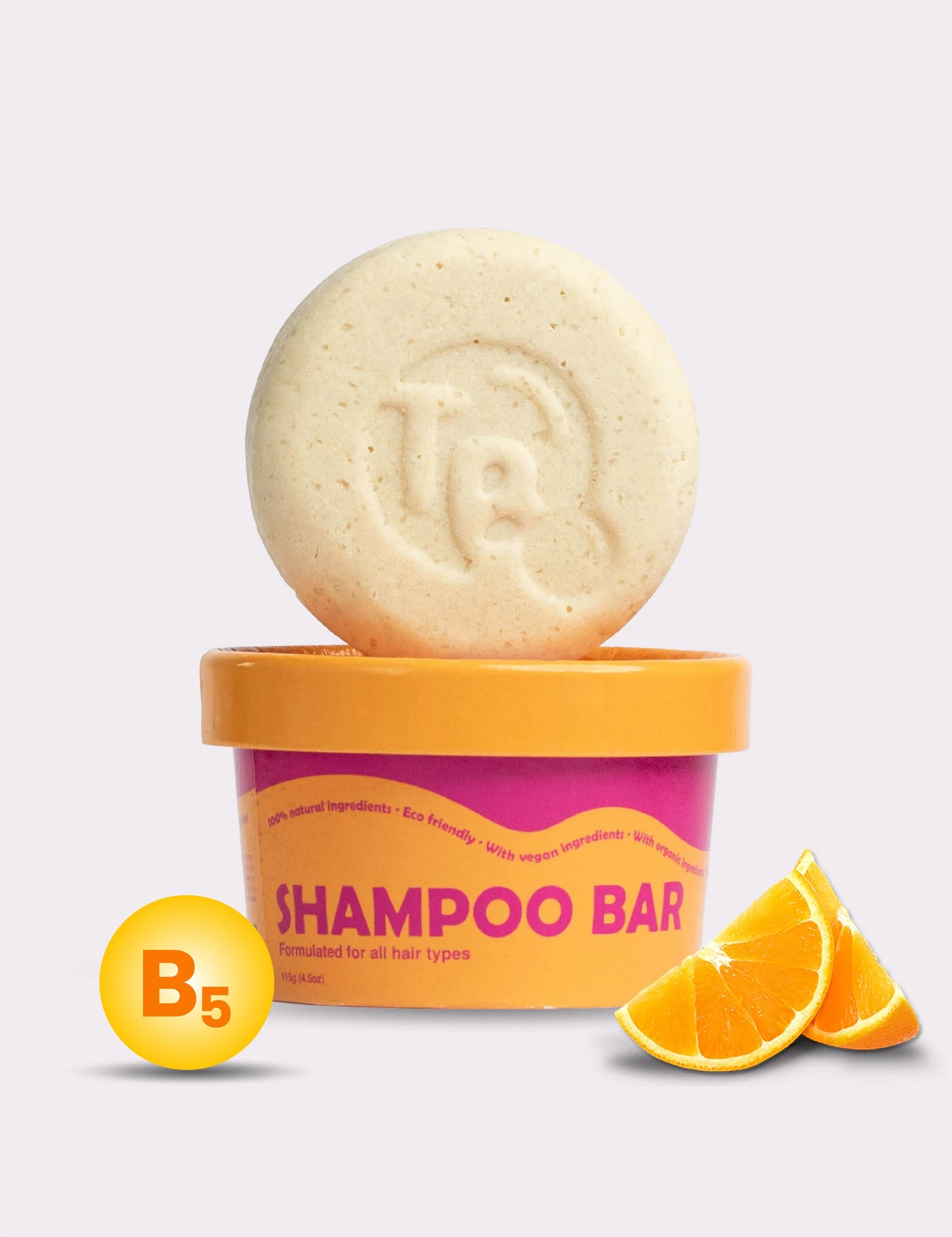 Shampoo Bar - Citrus Essential Oils & Panthenol - for Shine & Frizz Control